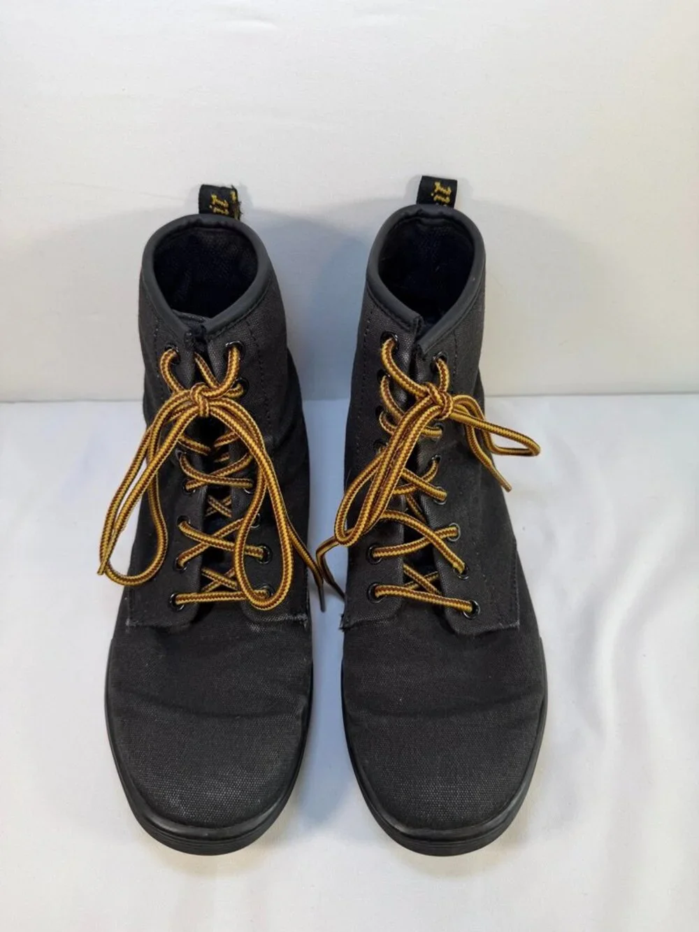 Dr DOC MARTENS Sheridan Canvas Ankle Boots Black Womens 7 - Picture 3 of 12